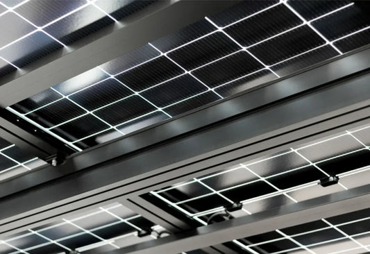 Wall Mounted Solar Carport L1 - carport - product detail image 2 - Kings Awning Australia