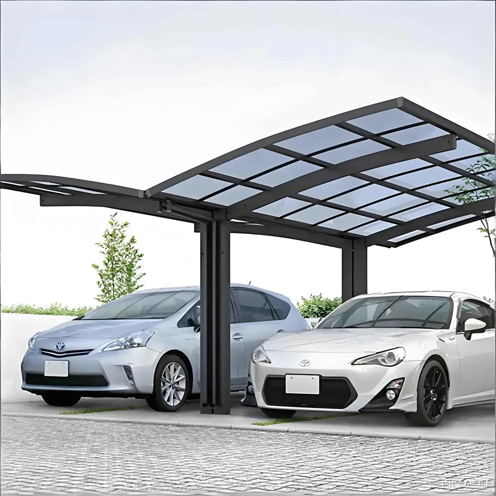 Y Shape Cantilever Double Carport - Kings Awning