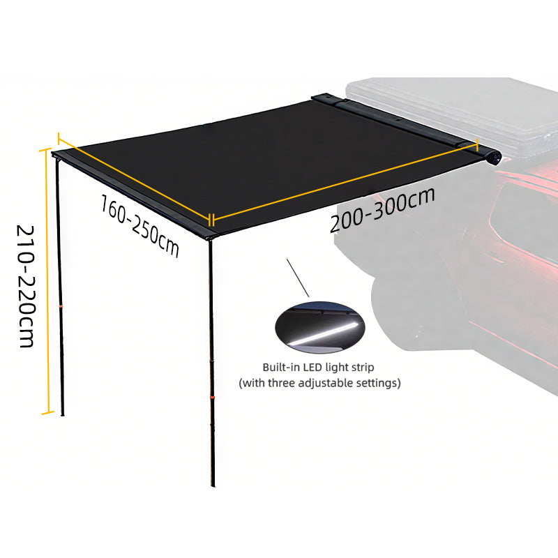 SUV Side-mounted Awning Tent Car-side Tent for Outdoor Camping - outdoor awning - product detail image 6 - Kings Awning Australia