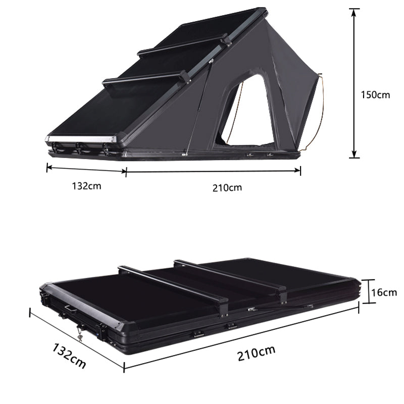 Hard Core off-road Wind Hard Shell Roof Tent ABS Hard Shell Material - outdoor awning - product detail image 6 - Kings Awning Australia