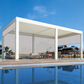Large Aluminum Pergola with Louvered Canopy – White 3.6x6.1m(12x20FT)