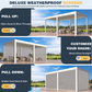 Large Aluminum Pergola with Louvered Canopy – White 3.6x6.1m(12x20FT)