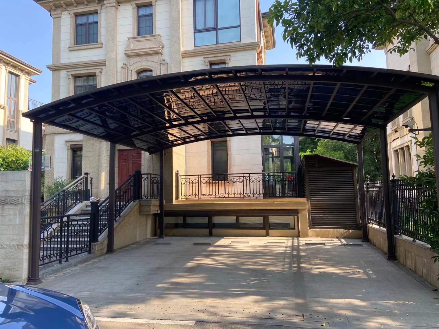 Aluminium M-Shape Design Carport for 2 Cars