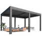Pergola with Waterproof Roof Panels – Grey 3.6x4.8m(12x16FT)