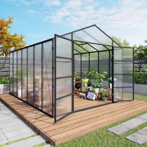 10x14 FT(3*4.26m) Black - greenhouse kit - main product image - Kings Awning Australia
