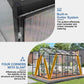 6x12FT(1.83*3.66m) Black - greenhouse kit - product detail image 7 - Kings Awning Australia