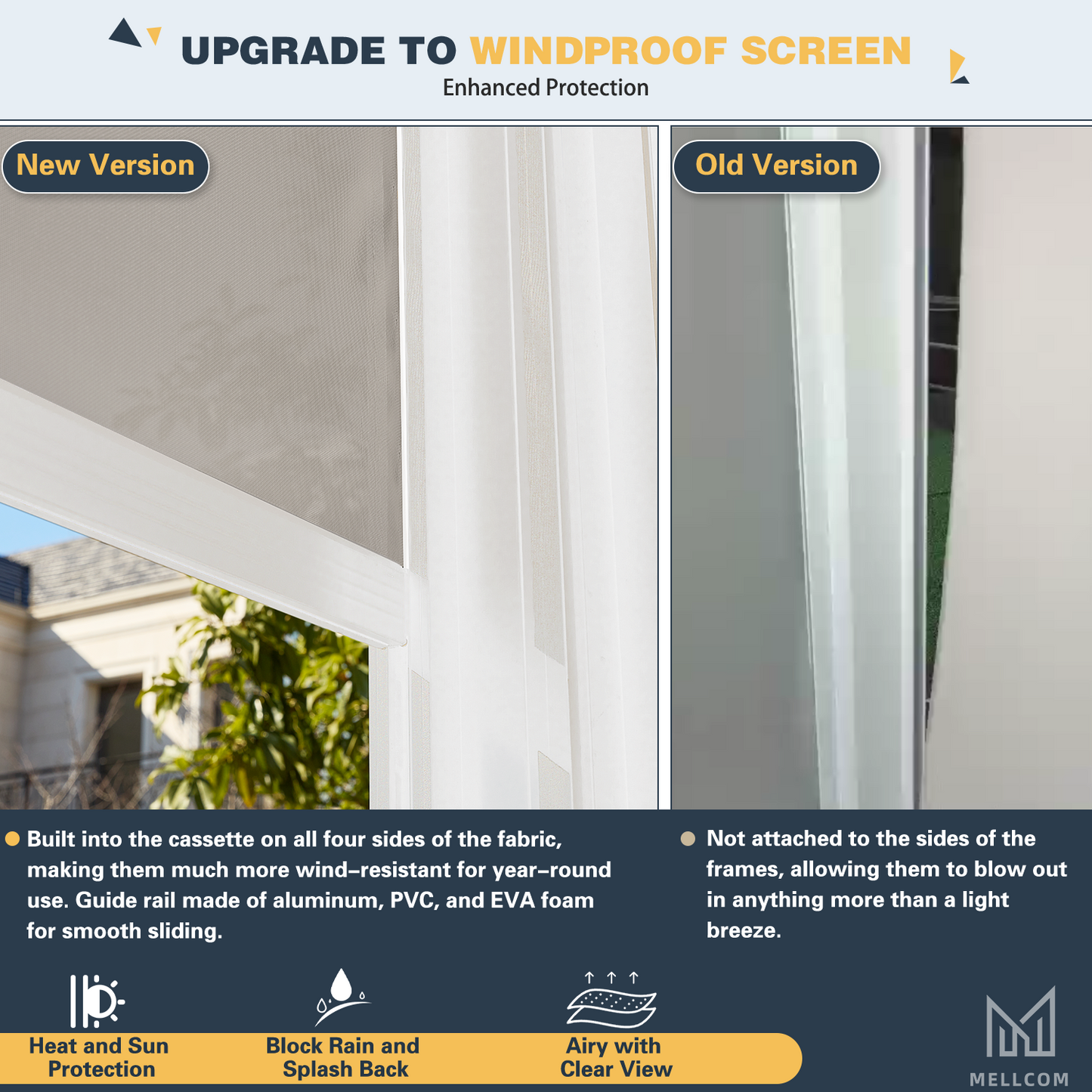 Aluminum Pergola with Waterproof Roof Panels – White 3.6x4.8m(12x16FT)