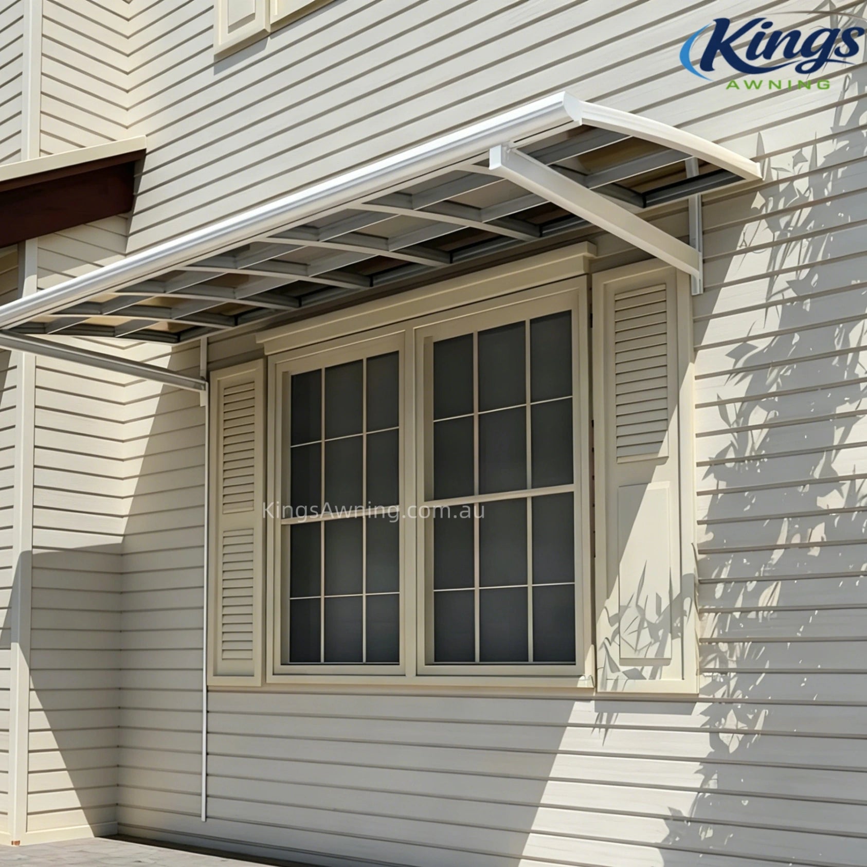 Aluminium Frame Awning(White) - outdoor awning - product detail image 4 - Kings Awning Australia
