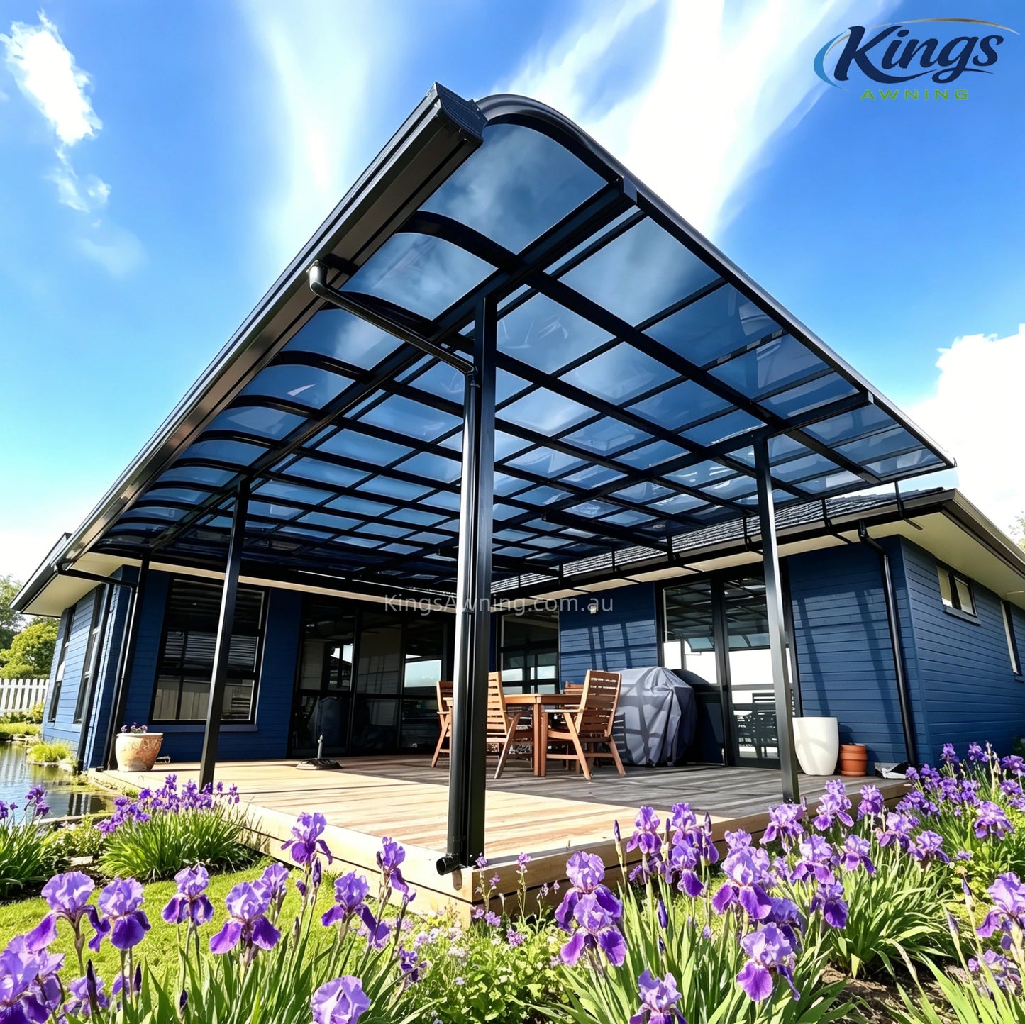 Patio Cover Kit(Grey) - pergola - product detail image 2 - Kings Awning Australia