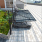 Back-Pull Cantilever Double Carport (Black)