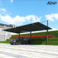 Back-Pull Cantilever Double Carport (Grey)