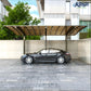 L Shape Cantilever Single Carport(Champagne)