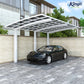 L Shape Cantilever Single Carport(White)