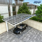 L Shape Cantilever Single Carport(White)