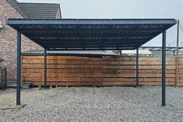 Double Solar Carport S2 - carport - product detail image 3 - Kings Awning Australia
