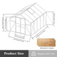 8x10 FT(2.43*3m) Black
