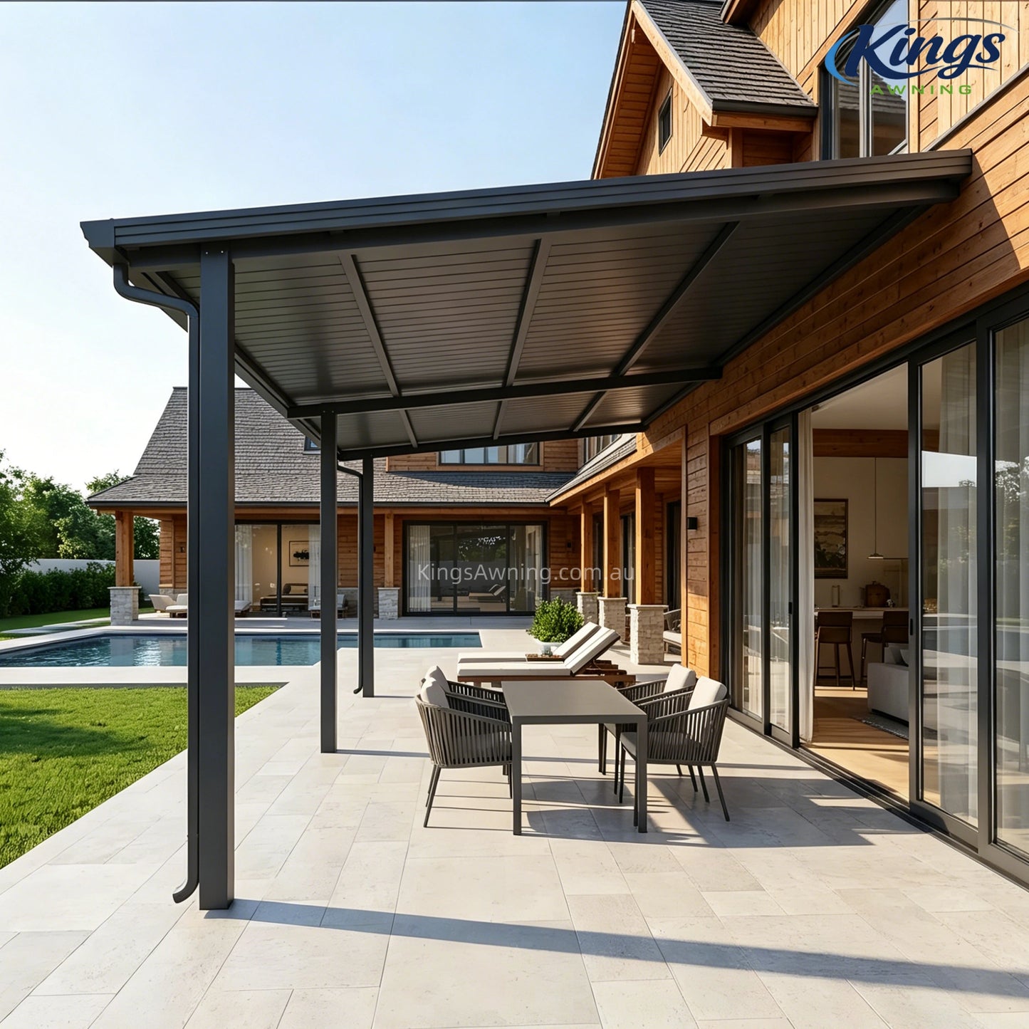 Insulated Carports, Patio Covers & Pergolas GREY - carport - main product image - Kings Awning Australia