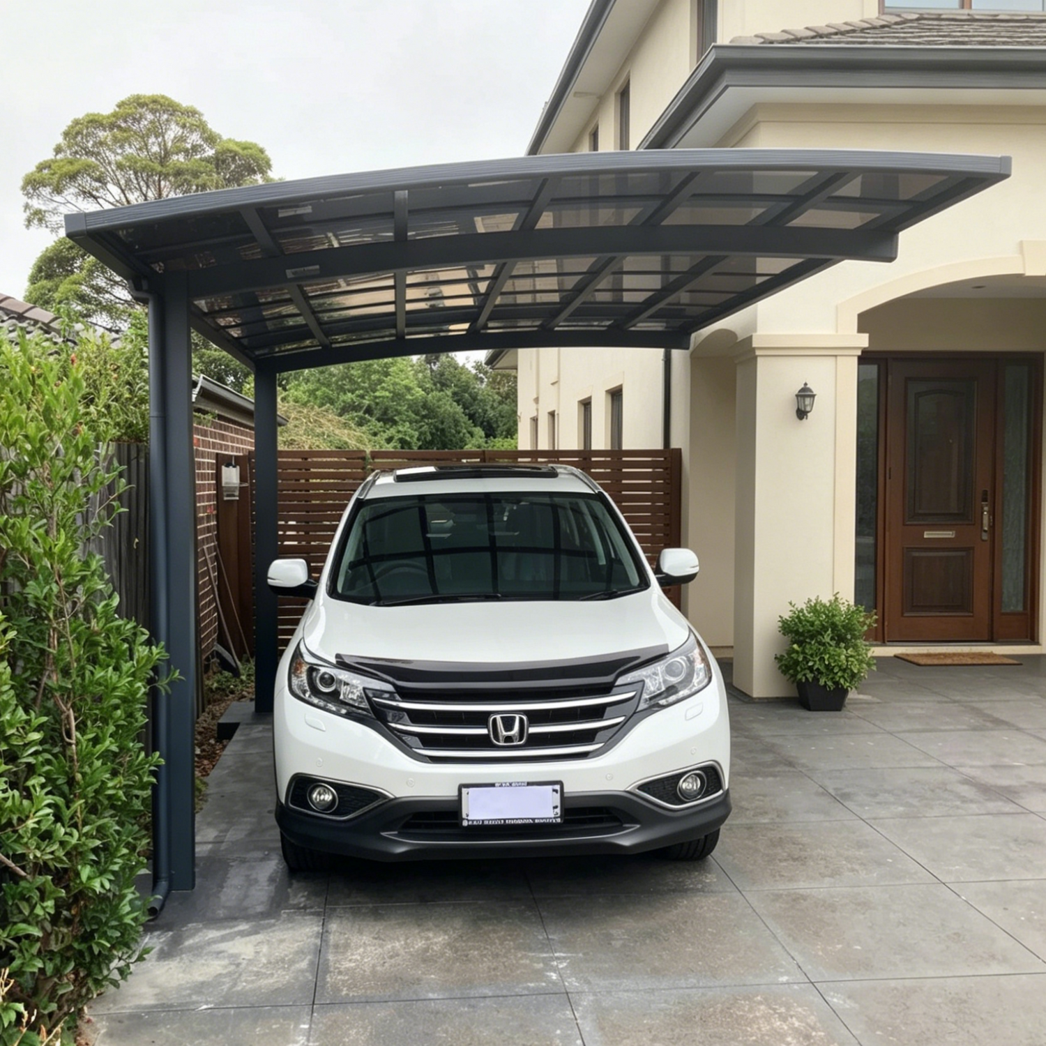 L Shape Cantilever Single Carport(Grey) - carport - product detail image 8 - Kings Awning Australia