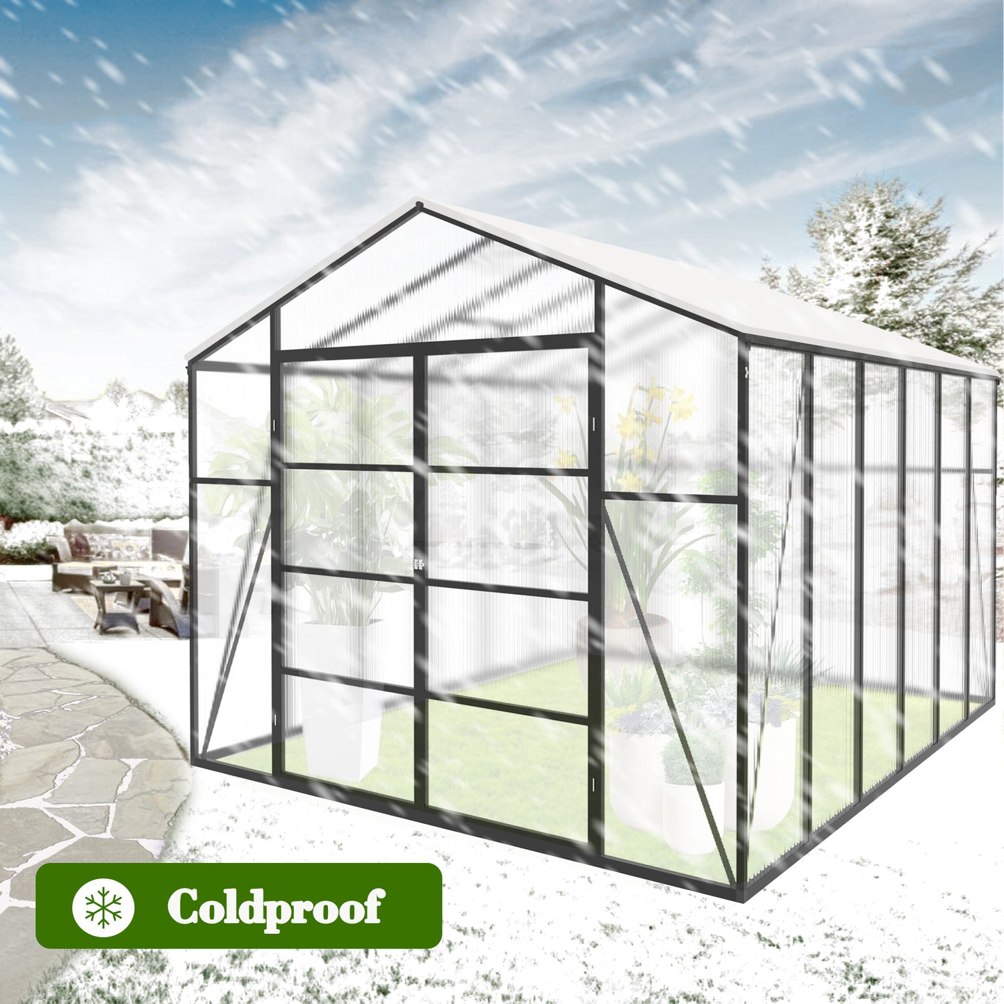 10x12 FT(3*3.66m) Black