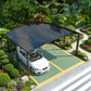 M-Shape Double Carport(Champagne)