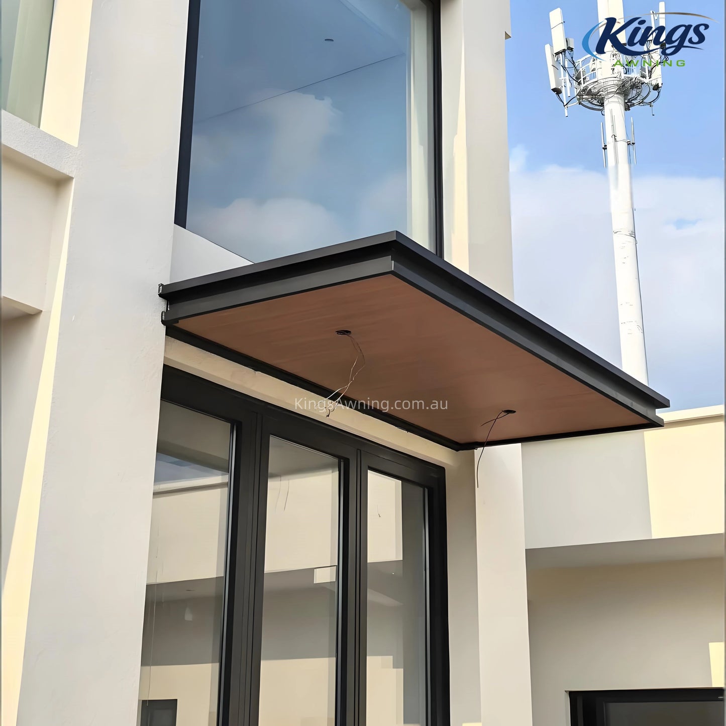 Modern Minimalist Aluminum Porch Canopy | Pre-Engineered Front Door Awning Kit
