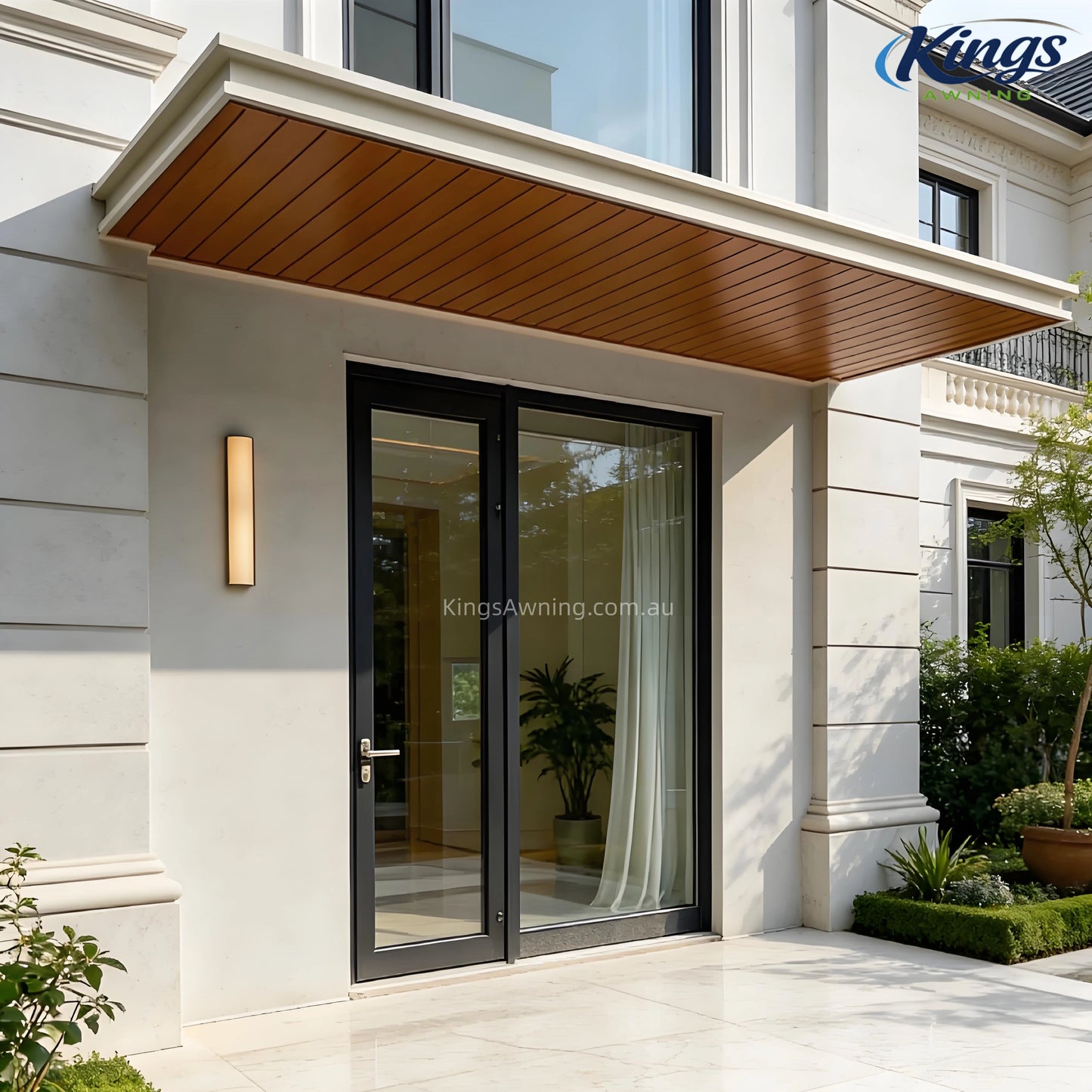 Modern Minimalist Aluminum Porch Canopy | Pre-Engineered Front Door Awning Kit