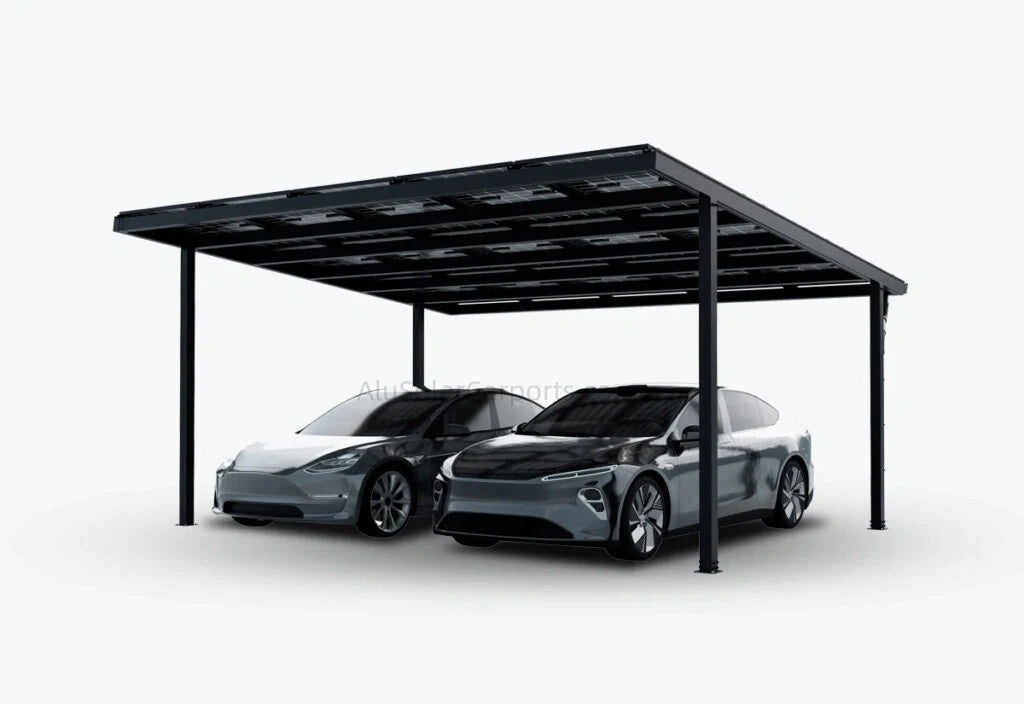 Double Solar Carport S2 - carport - main product image - Kings Awning Australia