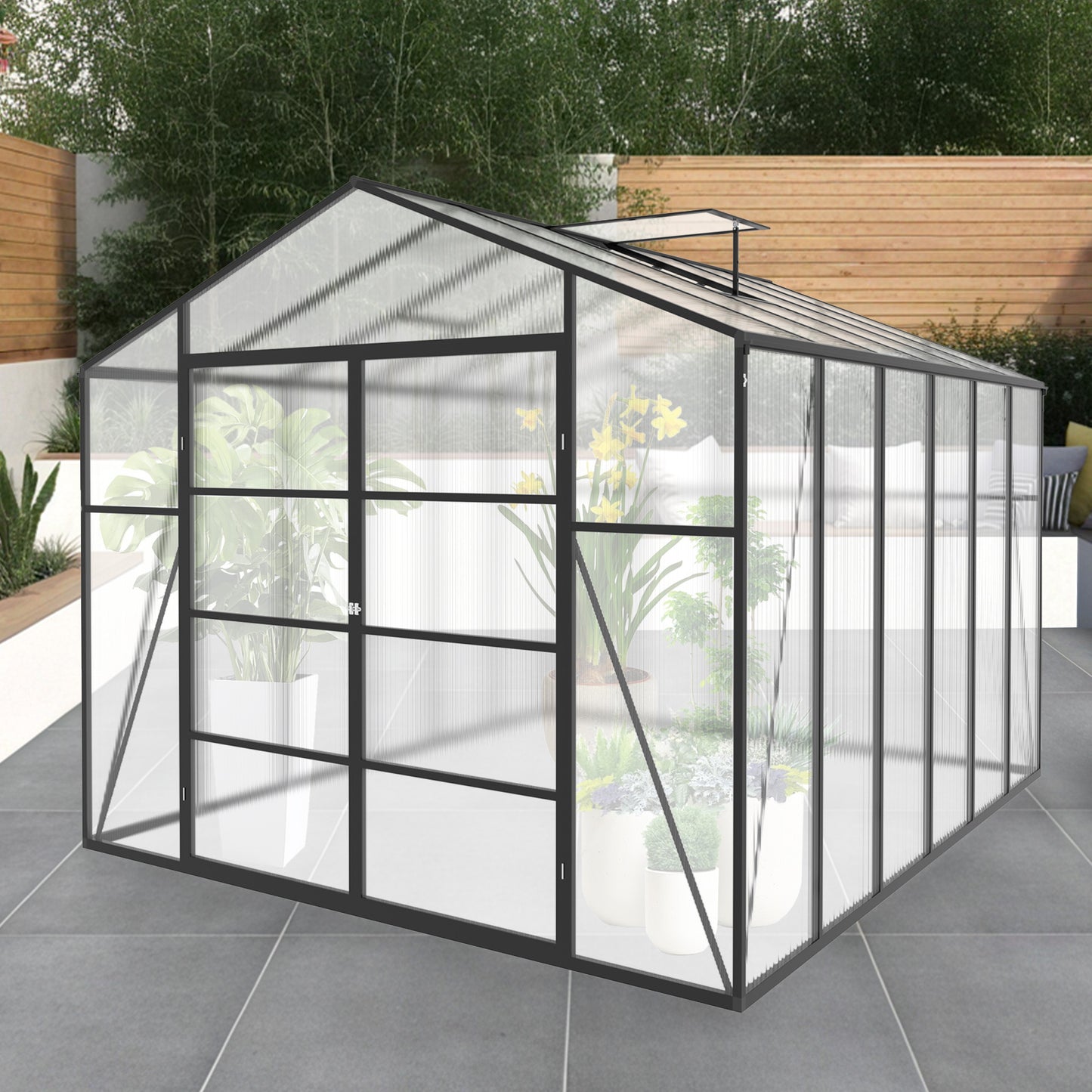 10x12 FT(3*3.66m) Black