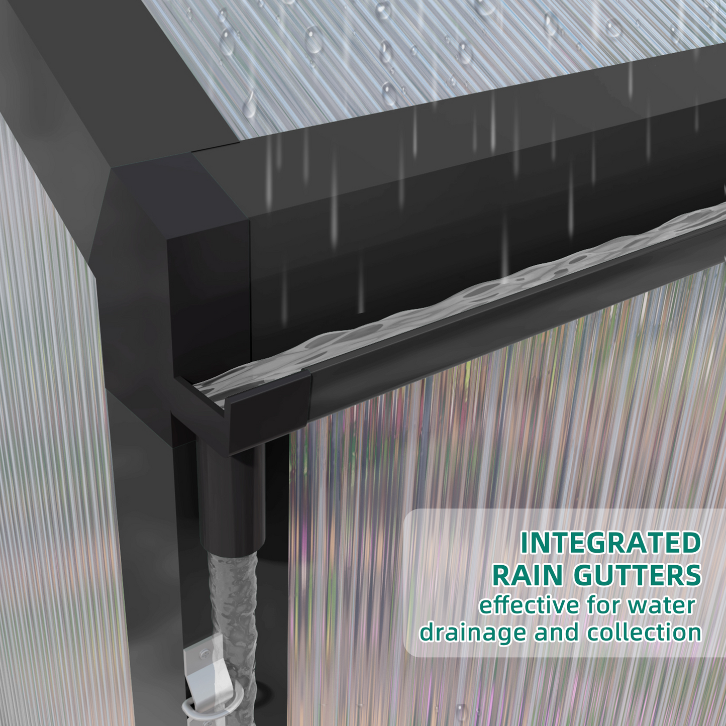 8x14 FT(2.43*4.26m) Black