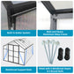 8x12 FT(2.43*3.66m) Black - greenhouse kit - product detail image 11 - Kings Awning Australia