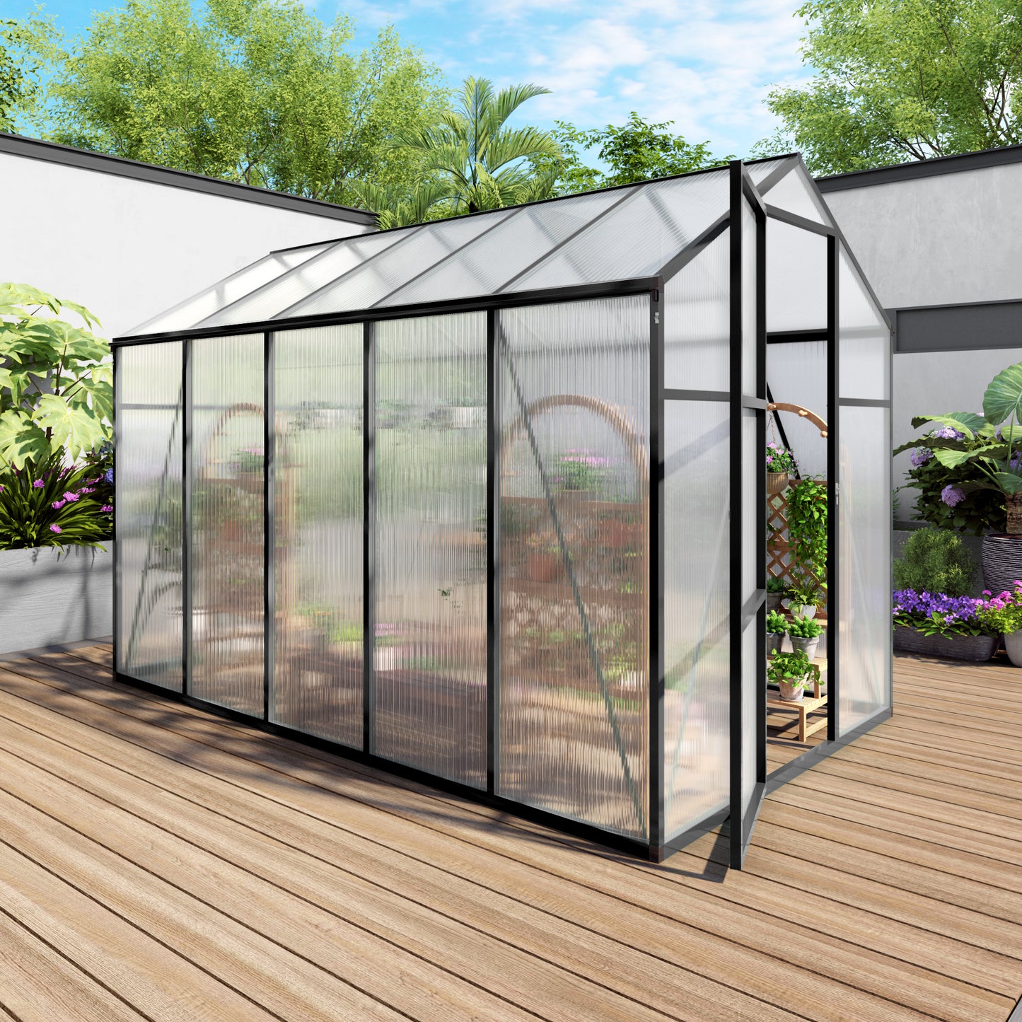 6x10 FT(1.8x3m) Black - greenhouse kit - product detail image 3 - Kings Awning Australia
