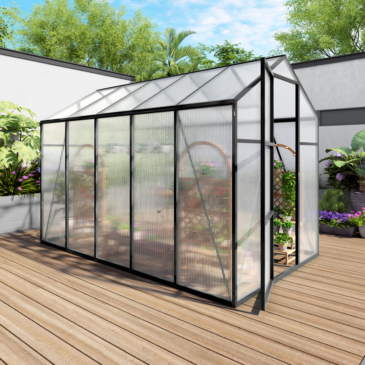 6x10 FT(1.8x3m) Black - greenhouse kit - product detail image 3 - Kings Awning Australia