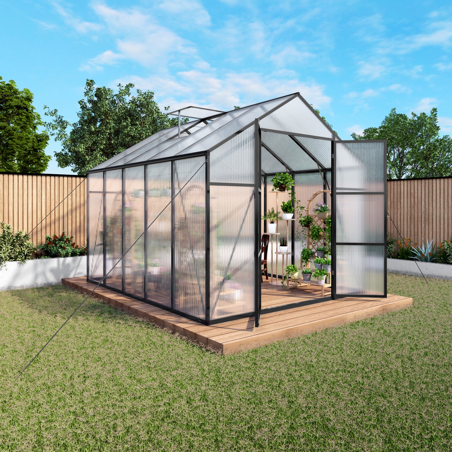 8x10 FT(2.43*3m) Black