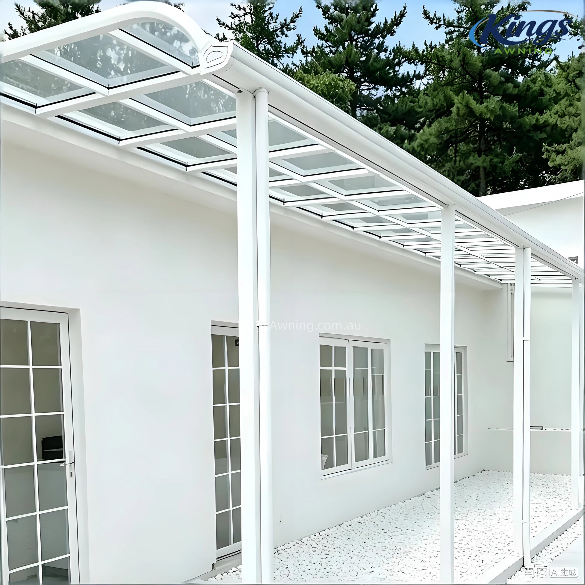 Patio Cover Kit(White) - Patio Covers - product detail image 4 - Kings Awning Australia