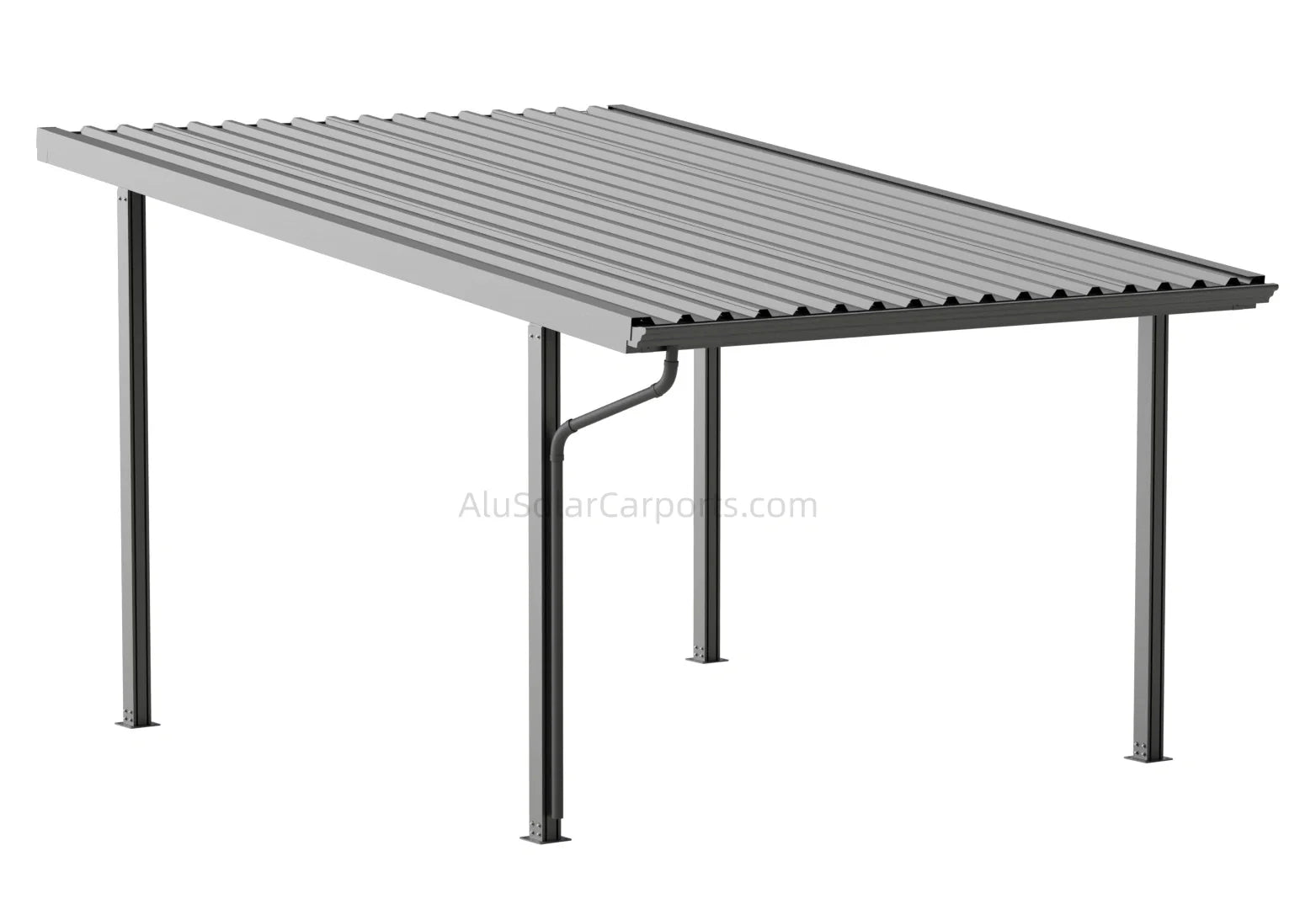 Single Solar Carport S1 - carport - product detail image 11 - Kings Awning Australia