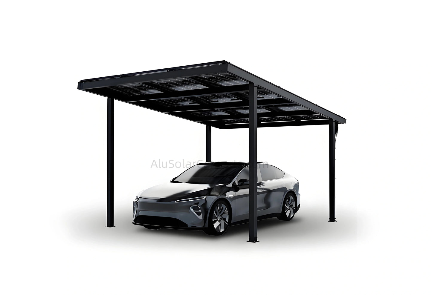 Single Solar Carport S1 - carport - main product image - Kings Awning Australia