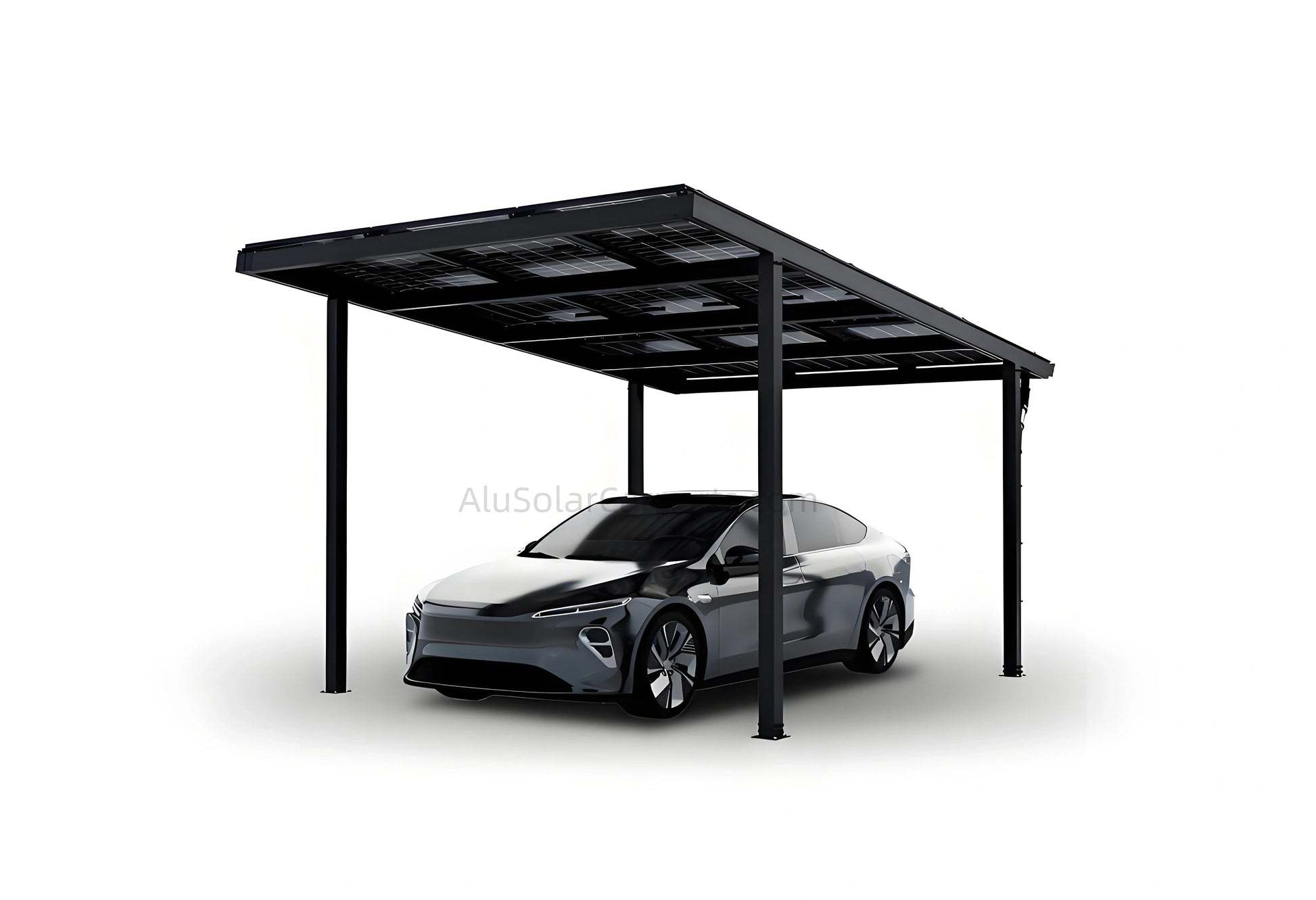 Single Solar Carport S1 - carport - main product image - Kings Awning Australia