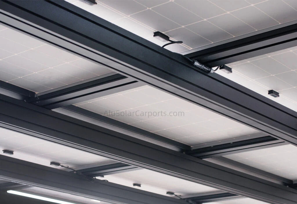 Double Solar Carport S2 - carport - product detail image 7 - Kings Awning Australia