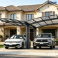 Y Shape Double Carport Kit - Grey - carport - main product image - Kings Awning Australia