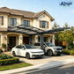 Y Shape Double Carport Kit - Grey - carport - product detail image 2 - Kings Awning Australia