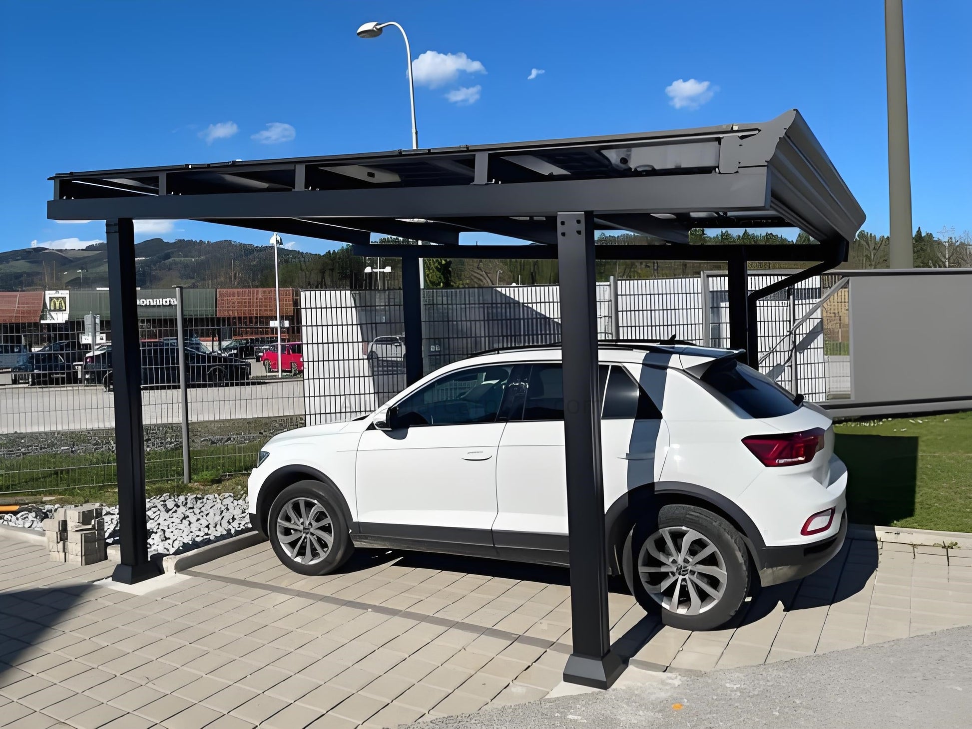 Single Solar Carport Ultra - carport - product detail image 3 - Kings Awning Australia