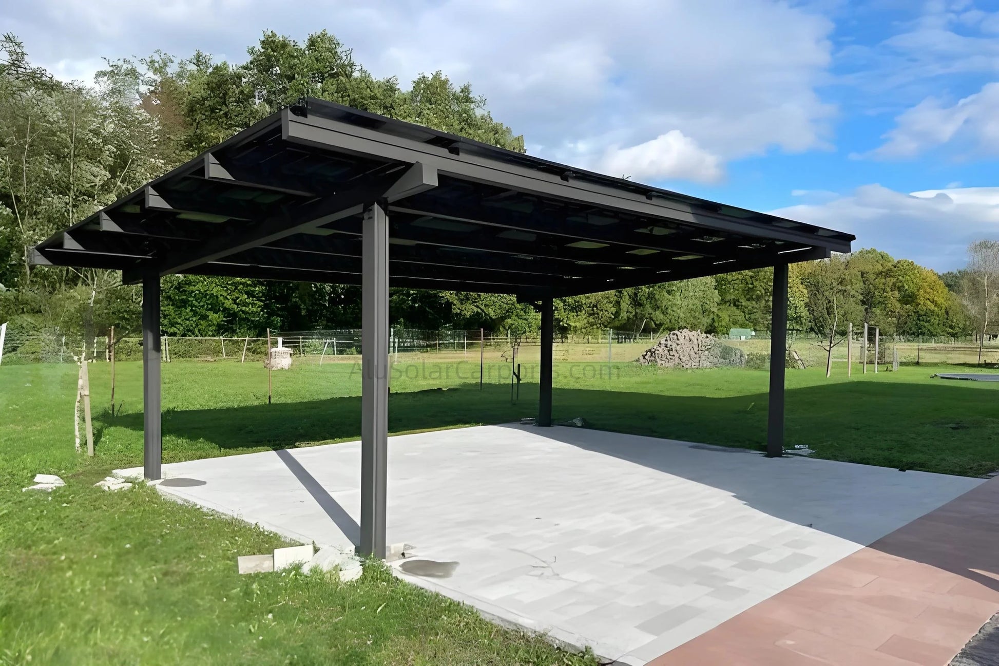 Double Solar Carport Ultra - carport - product detail image 3 - Kings Awning Australia