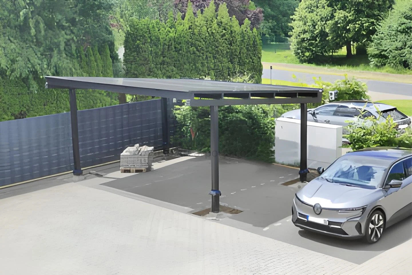 Double Solar Carport Ultra - carport - product detail image 9 - Kings Awning Australia