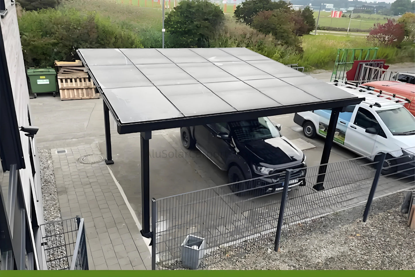 Double Solar Carport Ultra - carport - product detail image 8 - Kings Awning Australia