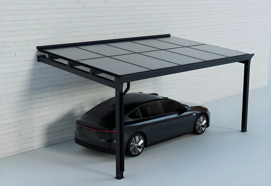Wall Mounted Solar Carport L1 - carport - main product image - Kings Awning Australia